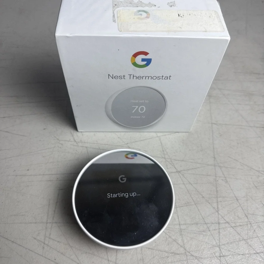 Google Nest Smart Thermostat, Snow - GA01334-CA TESTED